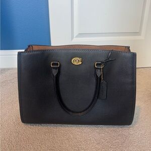 Coach Brooke Caryall Black Leather Bag